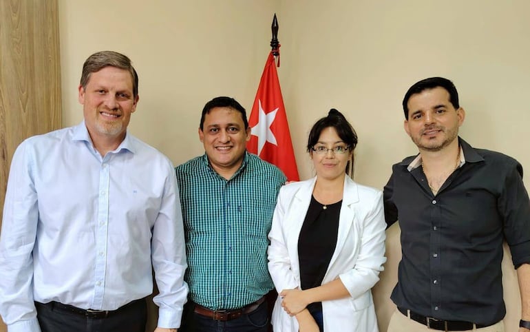 Natalicio Chase, Rubén Bobadilla, Ilda Ferras y Miguel Olmedo.