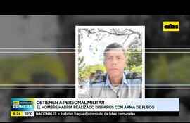 Detienen a personal militar