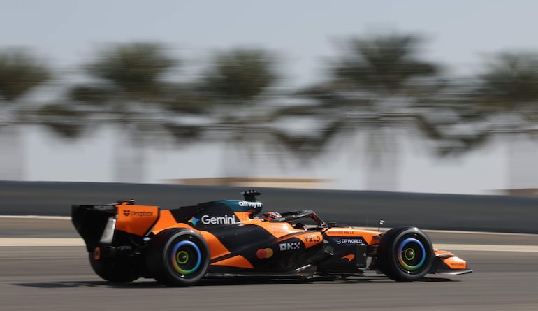 Oscar Piastri (McLaren) culminó segundo hoy en las pruebas libres de Baréin.