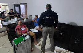 Víctor Sanabria Oporto fue detenido durante el operativo antidrogas realizado en Ciudad del Este.