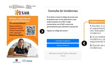 Salud habilita plataforma para quejas, reclamos y sugerencias en línea