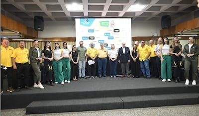 Autoridades del Touring y Automóvil Club Paraguayo en la presentación del Rally del Chaco en su edición 51.