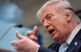 Donald Trump, presidente de Estados Unidos. Redobló la presión contra el régimen teocrático de Irán.