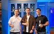 Elías Saba, Tim Payne y Edu Rojas en el lanzamiento de Miller Ultra Premium Beer.