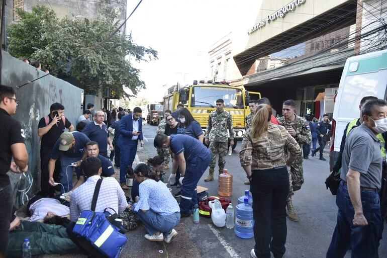Incendio en Ahorros Paraguayos: personas derivadas al Ineram están estables