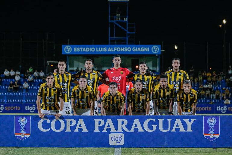 El equipo de Guaraní, que viene de caer eliminado en semifinales de la Copa Paraguay, frente al Sportivo 2 de Mayo.