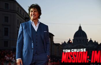 El actor y productor Tom Cruise durante el estreno de "Mission: Impossible - Dead Reckoning Part One" en Roma.