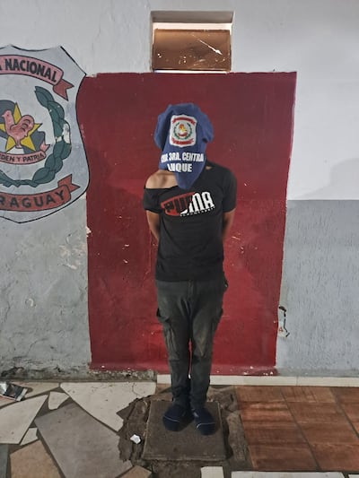 Ramón Benítez Odriozola, aprehendido por robo agravado en grado de tentativa.