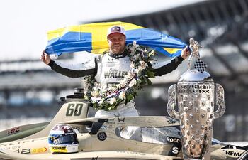 El sueco Felix Rosenqvist, ganador de las 500 Millas de Indianápolis 2026.