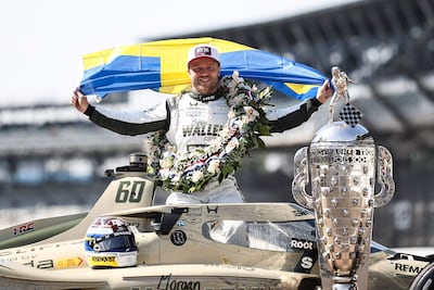El sueco Felix Rosenqvist, ganador de las 500 Millas de Indianápolis 2026.