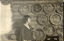 Josefina Plá de perfil, ca.1935. Copia positiva. Gelatina de plata. Colección del Museo Julián de la Herrería (CCE Juan de Salazar / AECID).