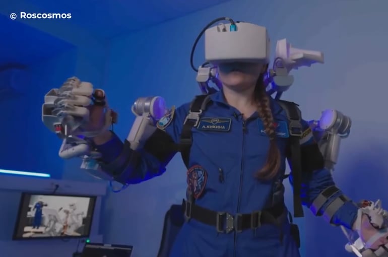 Teledroid. Captura de video propiedad de Roscosmos y difundido por Sputnik en X.