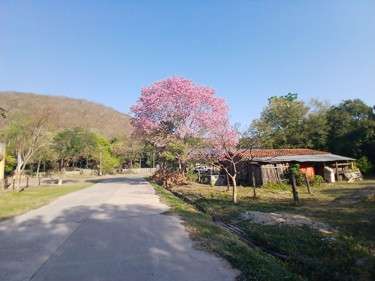 Paisaje de una calle en Fuerte Olimpo