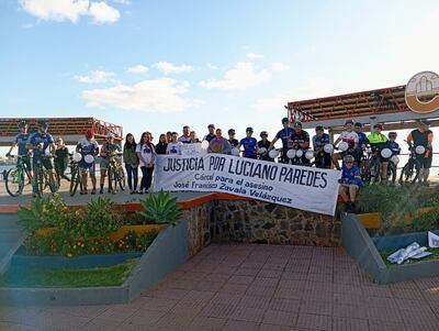 Ciclistas piden justicia.