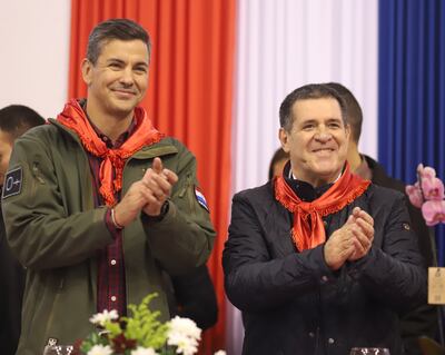 El presidente Santiago Peña rendirá su segundo informe presidencial esta tarde en la sede de la Junta de Gobierno presidida por Horacio Cartes, declarado por los Estados Unidos como "significativamente corrupto". 