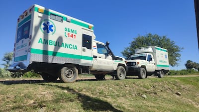 ARCHIVO - Ambulancias del Seme en el Chaco
