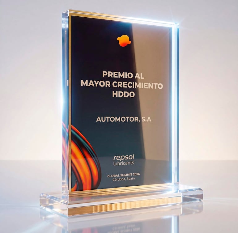 Repsol premió a Automotor como el "Distribuidor de Latinoamérica con Mayor Crecimiento en Lubricantes para Línea Pesada".