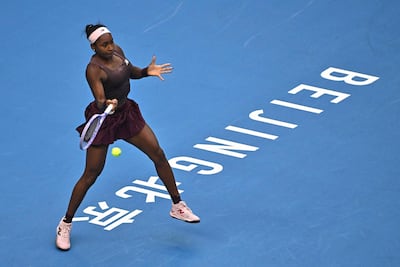 Cori Dionne "Coco" Gauff (22 años) denunció haber recibido mensajes racistas tras eliminar a la crédito local Xinran Sun.