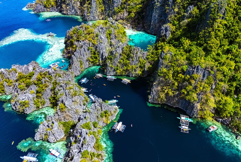 Twin Lagoon, en la isla de Coron, en la provincia de Palawan, Filipinas.
