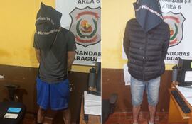 Los detenidos tras el asalto y rapto de una enfermera.