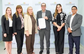 Representantes de Copacons y Senatur.