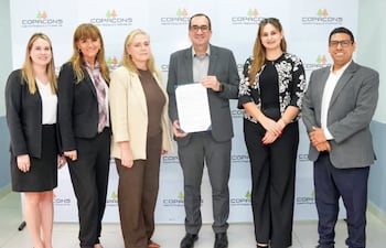 Representantes de Copacons y Senatur.