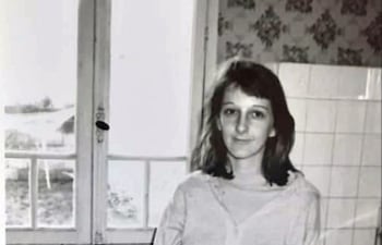 Marie-Christine cuando era alumna de Roa Bastos.
