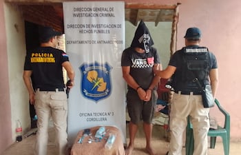 Operativo antidrogas en Eusebio Ayala deja un detenido.