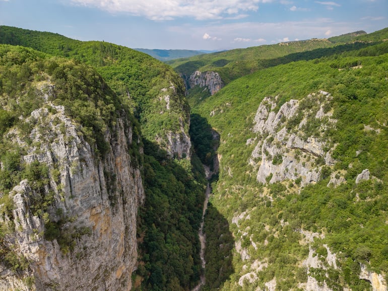 Parque nacional de la garganta de Vikos, en el norte de Grecia.