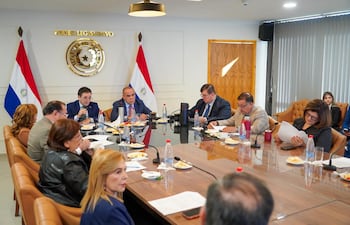 Reunión de la Mesa Directiva de la Cámara de Senadores.