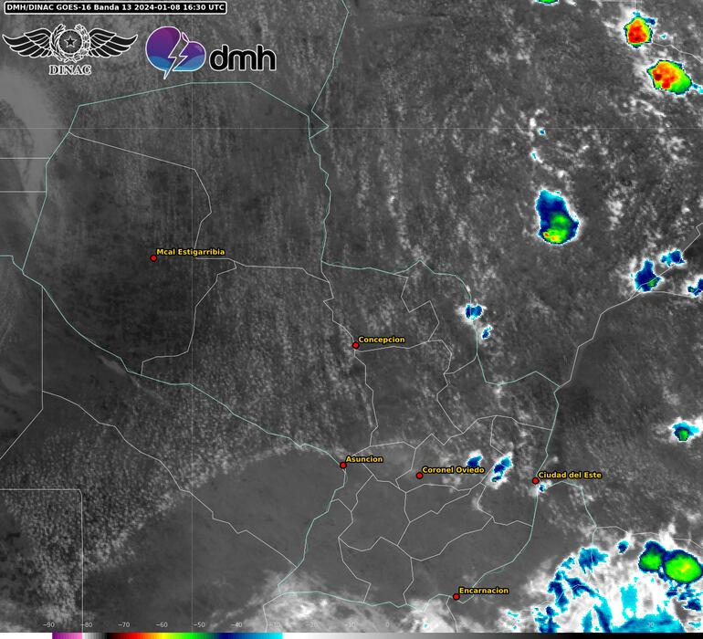 Zona de cobertura del temporal que afectará al Este del país esta tarde.