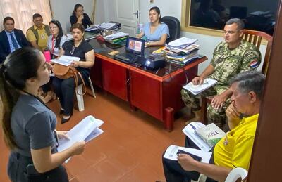 Reunión interinstitucional realizada en la Municipalidad de Ciudad del Este.
