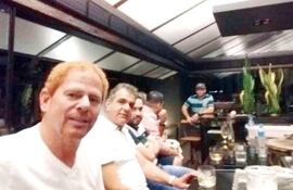 El entonces prófugo Darío Messer, Antonio Joaquim da Mota, alias Tonho y Alexandre Rodrigues, hijo de Lalo. Fue en 2018.