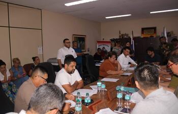 Sesión de la Junta Municipal de San Bernardino.