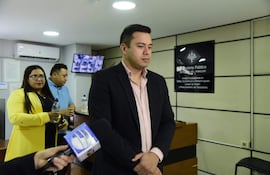 Miguel Prieto, exintendente de Ciudad del Este, en la sede de la Fiscalía (Archivo).