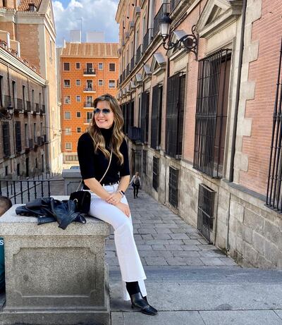 Siempre bella, Jazmín Pazos recorrió Madrid. (Instagram/Jazmín Pazos)