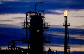 Refinería de petróleo en Schwedt, Alemania.