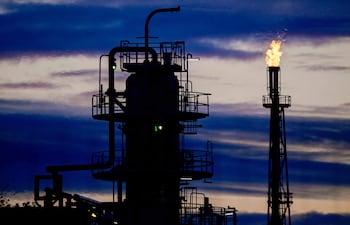 Refinería de petróleo en Schwedt, Alemania.