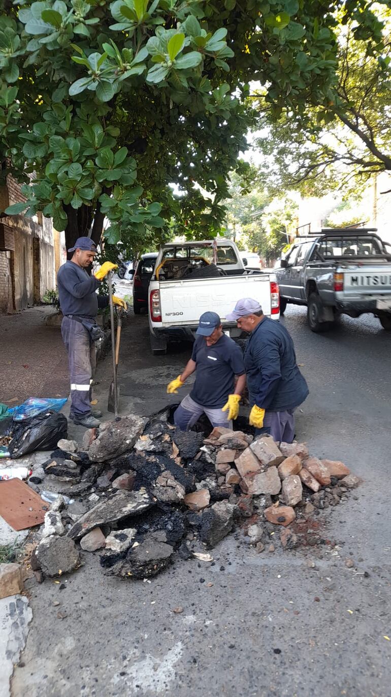 Tras la denuncia realizada a través de ABC TV, apareció la Essap.