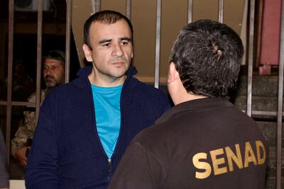 Miguel Insfrán, alias tío Rico, detenido en la Senad.