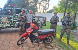 Detención del sicario brasileño Adriano José Normilio en Pedro Juan Caballero. Foto: Gentileza de la Policía Nacional. 06-02-2026