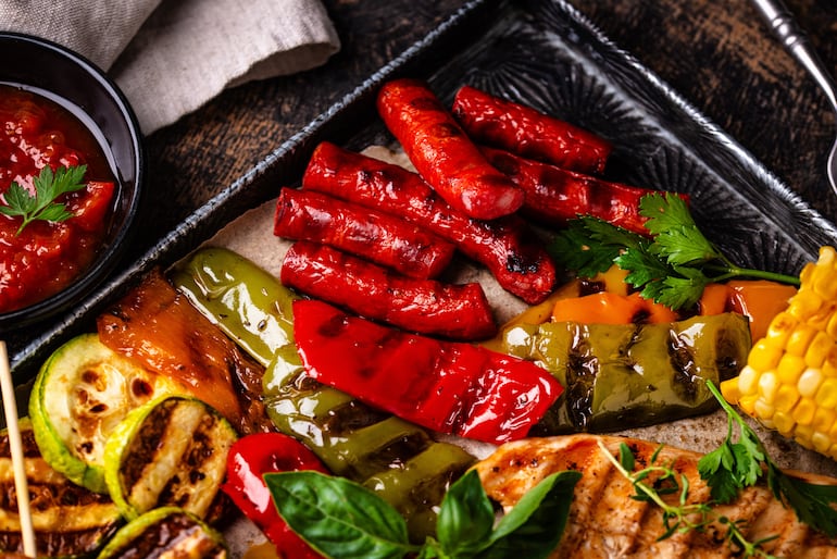 Parrillada de vegetales.