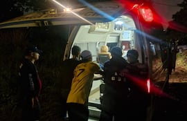 La víctima fue auxiliada por Bomberos Voluntarios.