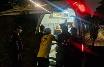 La víctima fue auxiliada por Bomberos Voluntarios.