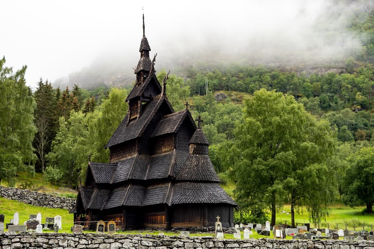 Iglesia de Borgund, Noruega.