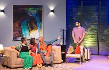 Escena de la comedia "Nunca estuve en Dublín", que se despide este fin de semana en el Arlequín Teatro.