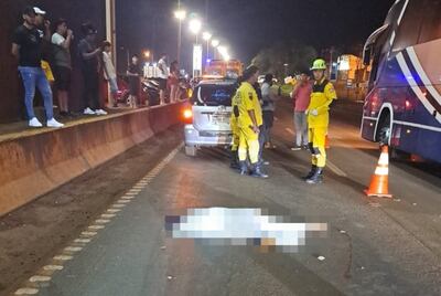 El peatón murió en el acto tras ser atropellado.