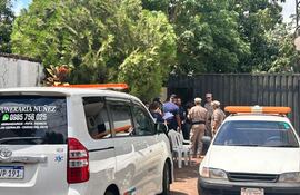 El cuerpo fue llevado a una funeraria de Presidente Franco para la inspección.