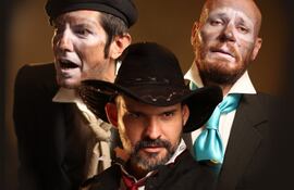 Fredy González, Luis Gutiérrez y Rubén Zapattini son los protagonistas de la obra teatral "La isla".
