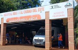 La mujer fue llevada hasta el Hospital Regional de Ciudad del Este.